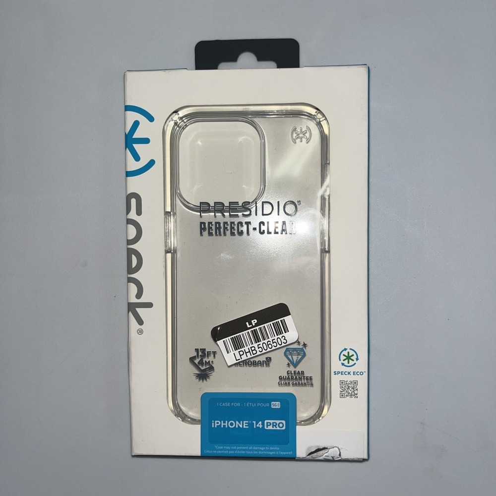 Speck Presidio Perfect-Clear Case for Apple iPhone 14 Pro